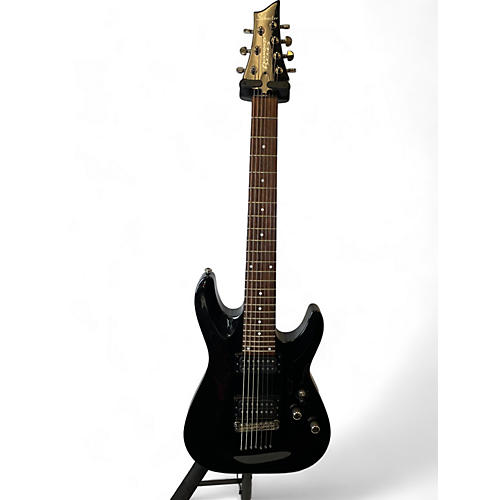 Schecter Guitar Research Used Schecter Guitar Research DIAMOND SERIES OMEN 7 BLACK  Solid Body Electric Guitar BLACK