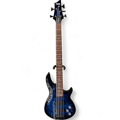 Used Schecter Guitar Research DIAMOND SERIES OMEN ELITE BLUE-BLACK BURST Electric Bass Guitar