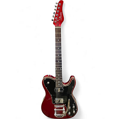 Used Schecter Guitar Research DIAMOND SERIES PT Fastback II B METALLIC RED Solid Body Electric Guitar