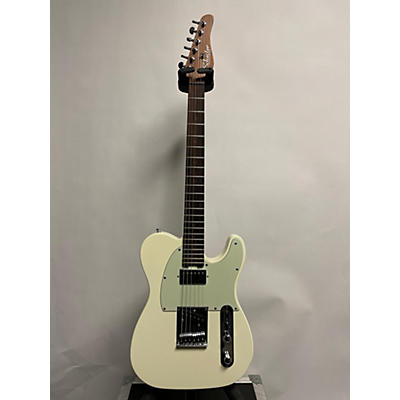 Schecter Guitar Research Used Schecter Guitar Research DIAMOND SERIES PT NICK JOHNSTON White Solid Body Electric Guitar