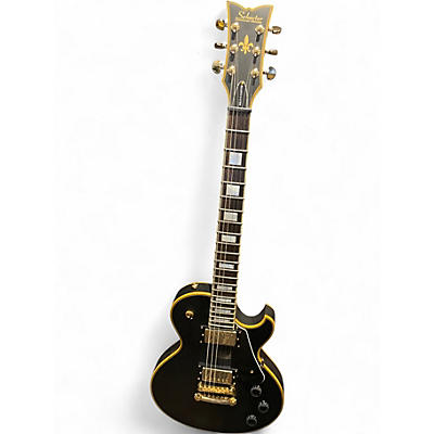 Used Schecter Guitar Research DIAMOND SERIES SOLO-II CUSTOM BLACK AND GOLD Solid Body Electric Guitar