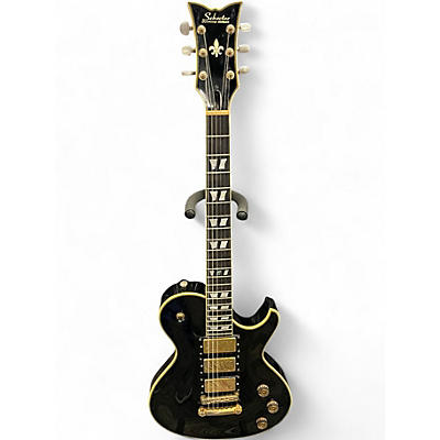 Used Schecter Guitar Research DIAMOND SERIES SOLO III Black Solid Body Electric Guitar