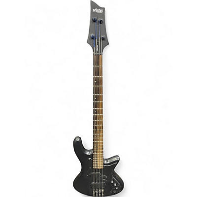 Used Schecter Guitar Research DIAMOND SERIES STEALTH-4 Black Electric Bass Guitar