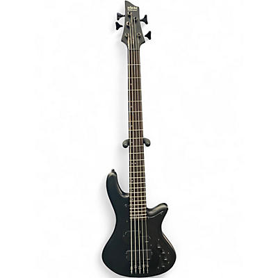 Used Schecter Guitar Research DIAMOND SERIES STEALTH 5 Black Electric Bass Guitar