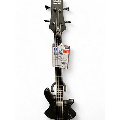 Used Schecter Guitar Research DIAMOND SERIES STILETTO Satin Black Electric Bass Guitar