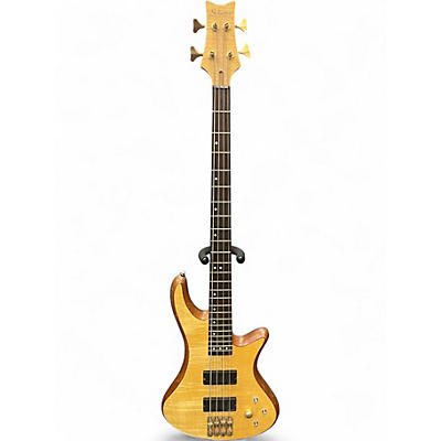 Used Schecter Guitar Research DIAMOND SERIES STILLETO CUSTOM FOUR Natural Electric Bass Guitar