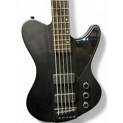 Used Schecter Guitar Research DIAMOND SERIES ULTRA BASS 5 Satin Black Electric Bass Guitar