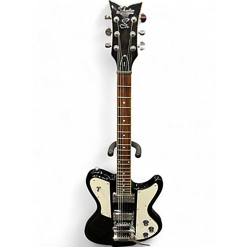 Used Schecter Guitar Research DIAMOND SERIES ULTRA Black and White Solid Body Electric Guitar Black and White