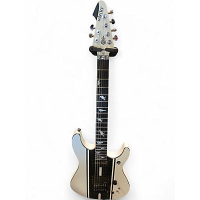 Used Schecter Guitar Research DJ ASHBA white Solid Body Electric Guitar
