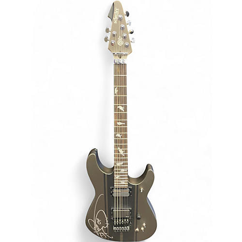 Used Schecter Guitar Research DJ Ashba Signature Gunmetal Gray Solid Body Electric Guitar Gunmetal Gray