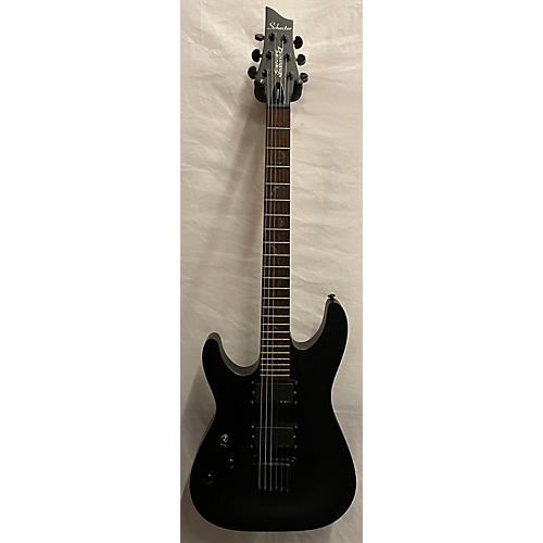 Schecter Guitar Research Used Schecter Guitar Research Damien 6 Black Solid Body Electric Guitar Black