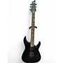 Used Schecter Guitar Research Damien 6 Black Solid Body Electric Guitar Black