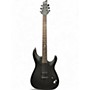 Used Schecter Guitar Research Damien 6 Black Solid Body Electric Guitar Black