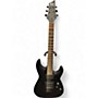 Used Schecter Guitar Research Damien 6 Black Solid Body Electric Guitar Black