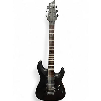 Used Schecter Guitar Research Damien 6 Black Solid Body Electric Guitar