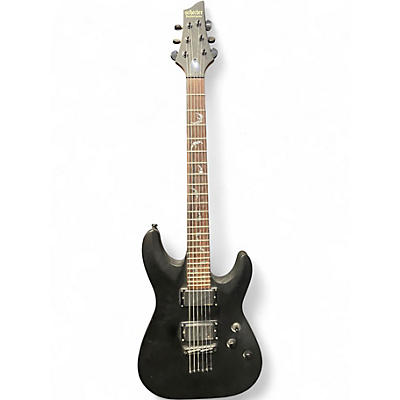 Used Schecter Guitar Research Damien 6 Black Solid Body Electric Guitar