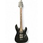Used Schecter Guitar Research Damien 6 Black Solid Body Electric Guitar Black
