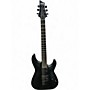 Used Schecter Guitar Research Damien 6 Black Solid Body Electric Guitar Black