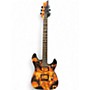 Used Schecter Guitar Research Damien 6 Black and Gold Solid Body Electric Guitar Black and Gold