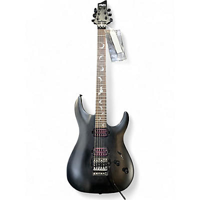 Used Schecter Guitar Research Damien 6 FR Black Solid Body Electric Guitar