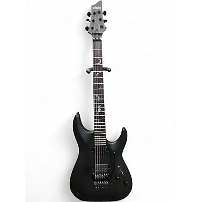 Used Schecter Guitar Research Damien 6 FR Black Solid Body Electric Guitar