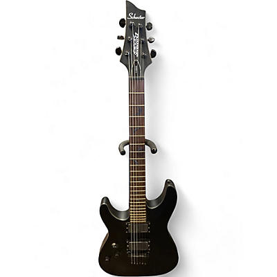 Used Schecter Guitar Research Damien 6 Left Handed Black Electric Guitar