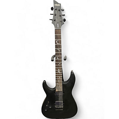 Used Schecter Guitar Research Damien 6 Left Handed Satin Black Electric Guitar