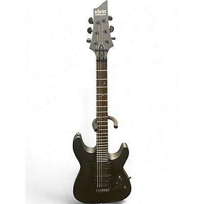 Used Schecter Guitar Research Damien 6 MATTE BLACK Solid Body Electric Guitar