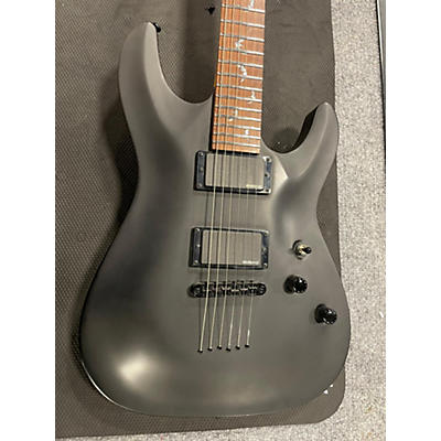 Schecter Guitar Research Used Schecter Guitar Research Damien 6 Satin Black Solid Body Electric Guitar