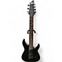 Used Schecter Guitar Research Damien 7 Multi Scale Black Solid Body Electric Guitar Black
