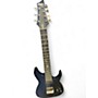 Used Schecter Guitar Research Damien 7 String BLACK Solid Body Electric Guitar BLACK