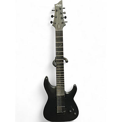 Used Schecter Guitar Research Damien 7 String Black Solid Body Electric Guitar