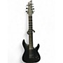 Used Schecter Guitar Research Damien 7 String Black Solid Body Electric Guitar Black