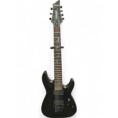 Used Schecter Guitar Research Damien 7 String Black Solid Body Electric Guitar