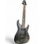 Used Schecter Guitar Research Damien 7 String Black Solid Body Electric Guitar Black