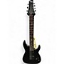 Used Schecter Guitar Research Damien 7 String Black Solid Body Electric Guitar Black