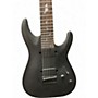Used Schecter Guitar Research Damien 7 String Black Solid Body Electric Guitar Black