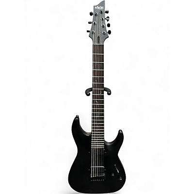 Used Schecter Guitar Research Damien 7 String Matte Black Solid Body Electric Guitar