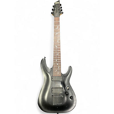 Used Schecter Guitar Research Damien 7 String Satin Black Solid Body Electric Guitar