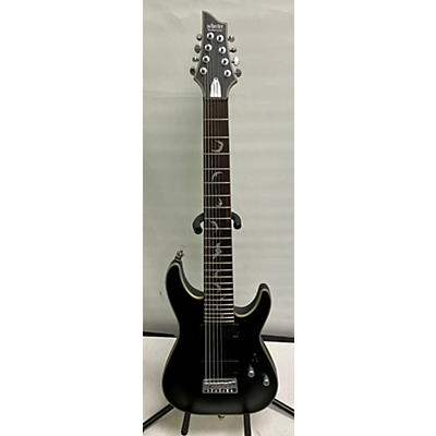 Schecter Guitar Research Used Schecter Guitar Research Damien C1 Platinum 8 Charcoal Solid Body Electric Guitar