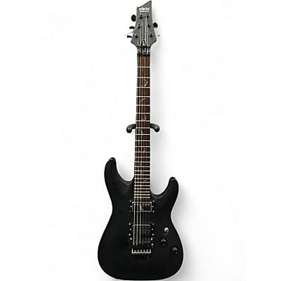 Used Schecter Guitar Research Damien  Diamond Series Floyd Rose Black Solid Body Electric Guitar