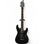 Used Schecter Guitar Research Damien  Diamond Series Floyd Rose Black Solid Body Electric Guitar Black