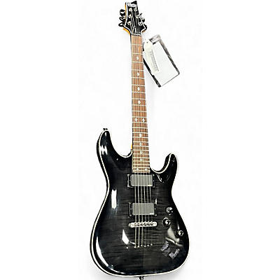 Schecter Guitar Research Used Schecter Guitar Research Damien Elite 6 Black Solid Body Electric Guitar