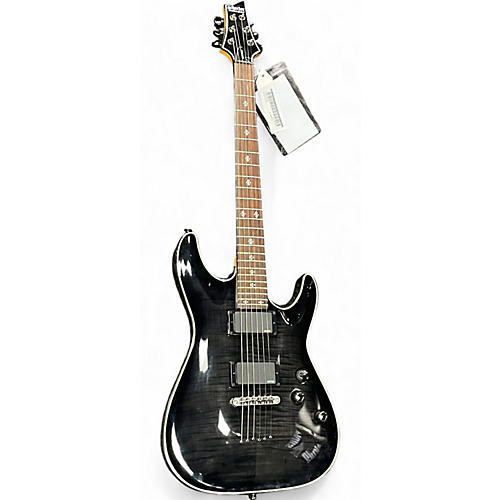 Schecter Guitar Research Used Schecter Guitar Research Damien Elite 6 Black Solid Body Electric Guitar Black