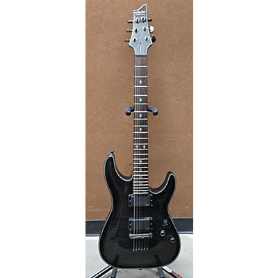 Schecter Guitar Research Used Schecter Guitar Research Damien Elite 6 Charcoal Solid Body Electric Guitar