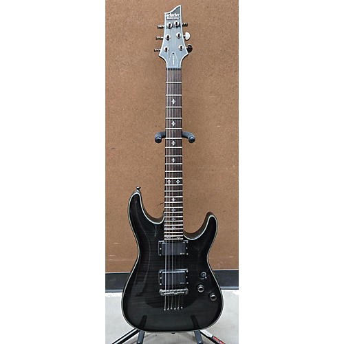 Schecter Guitar Research Used Schecter Guitar Research Damien Elite 6 Charcoal Solid Body Electric Guitar Charcoal