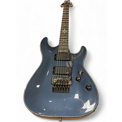 Schecter Guitar Research Used Schecter Guitar Research Damien Elite 6 Floyd Rose Metallic Blue Solid Body Electric Guitar Metallic Blue