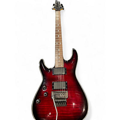 Used Schecter Guitar Research Damien Elite 6 Left Handed Red Electric Guitar