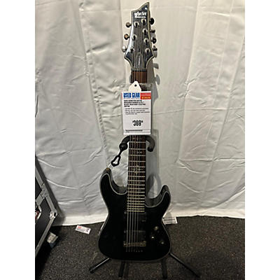 Schecter Guitar Research Used Schecter Guitar Research Damien Elite 7 Black Solid Body Electric Guitar