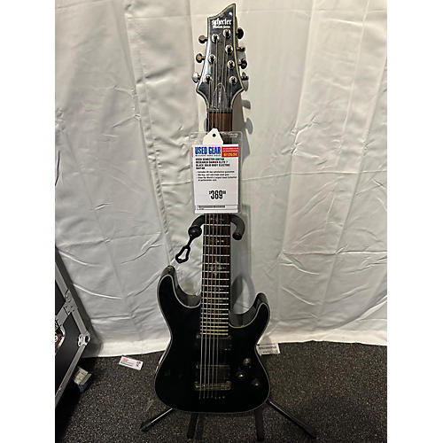 Schecter Guitar Research Used Schecter Guitar Research Damien Elite 7 Black Solid Body Electric Guitar Black